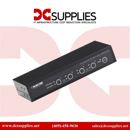 Black Box KV9634A DVI-D USB KVM Switch with Bidirectional USB and Audio (KV9634A)