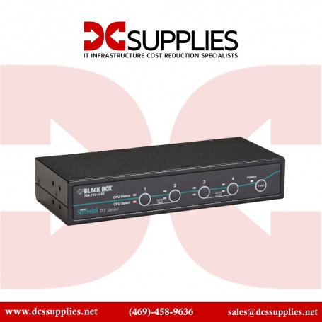 Black Box KV9614A-K ServSwitch DT 4-Port DVI KVM Switch with USB Emulation Kit (KV9614A-K)