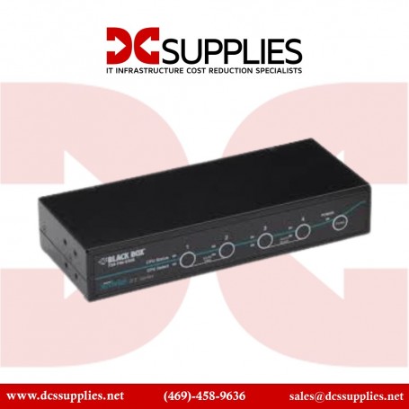 Black Box KV9614A-K ServSwitch DT 4-Port DVI KVM Switch with USB Emulation Kit (KV9614A-K)