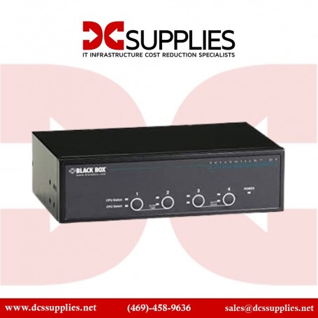 Black Box KV9624A ServSwitch DT Dual-Head DVI USB 4-Port KVM Switch (KV9624A)