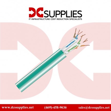Black Box C6ABC50-GN-1000 GigaTrue 23AWG CAT6A UTP Bulk Cable, Green, 1000ft (C6ABC50-GN-1000)