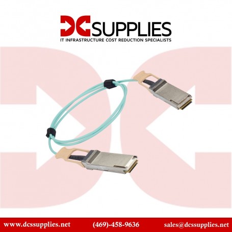 Black Box QSFP-100G-AOC15M-BB 100GBase-AOC Direct Attach Cable, 15m, Aqua (QSFP-100G-AOC15M-BB)