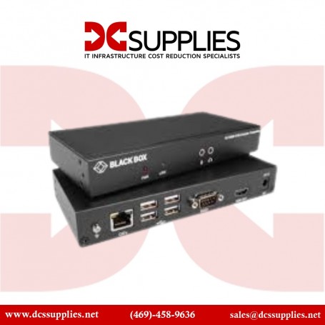 Black Box KVXLCH-100 4K HDMI KVM CATx Extender Kit, Single-Monitor (KVXLCH-100)