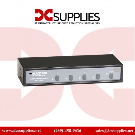 Black Box AC1125A DVI and Audio Matrix Switch 4x2 - video/audio switch (AC1125A)