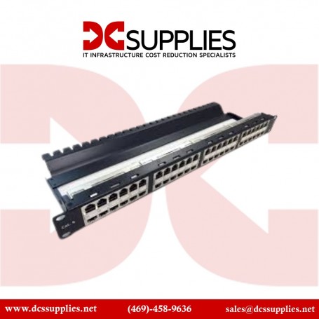 Black Box JPM816A-HD SpaceGAIN CAT6 High-Density Feed-Through Patch Panel 1U (JPM816A-HD)