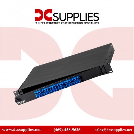 Black Box JPM375A-R2 Rackmount Fiber Patch Panel 1U Loaded (JPM375A-R2)