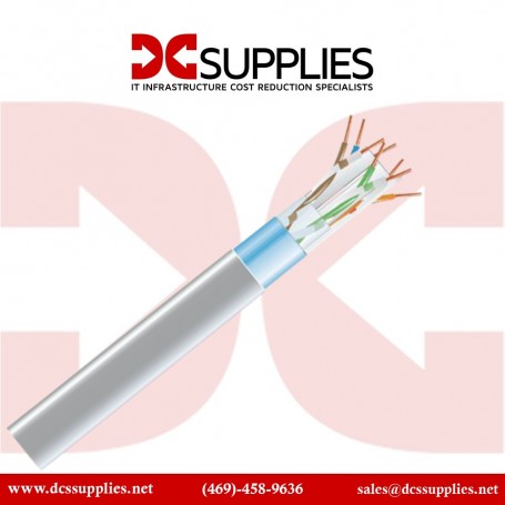 Black Box EVNSL0612A-1000 1000FT CAT6 Shielded 400-MHz Solid Bulk Cable (STP) Plenum - Gray (EVNSL0612A-1000)