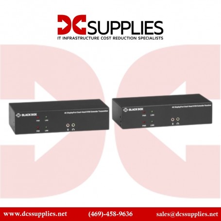 Black Box KVXLCDPF-100-SFPBUN1 KVX Series KVM Extender over Fiber 4K Single-Head DisplayPort USB 2.0 (KVXLCDPF-100-SFPBUN1)