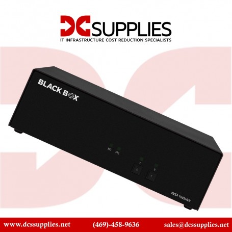 Black Box KVS4-1002HVX 2-Port KVM Switch, Single Monitor HDMI/DisplayPort CAC (KVS4-1002HVX)