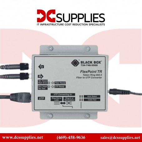 Black Box LMC212A-13MM-R3 FlexPoint Transceiver/Media Converter, Multi-mode (LMC212A-13MM-R3)