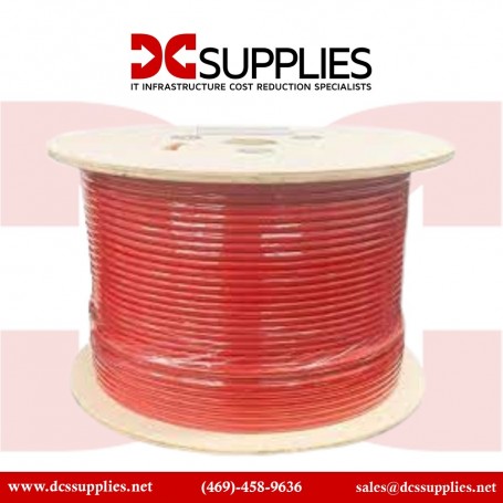 Black Box C6ABC51S-RD-1000 1000FT CAT6A Plenum Cable (C6ABC51S-RD-1000)