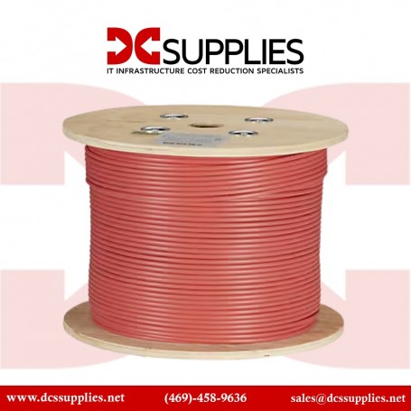 Black Box C6ABC51S-RD-1000 1000FT CAT6A Plenum Cable (C6ABC51S-RD-1000)