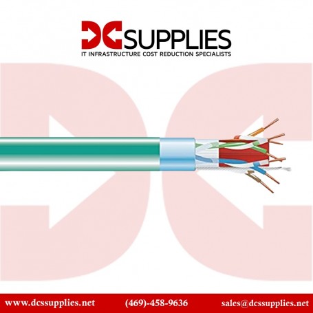 Black Box C6ABC51S-GN-1000 1000FT CAT6A Plenum Cable (C6ABC51S-GN-1000)