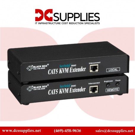 Black Box ACU1028A ServSwitch KVM (VGA/PS/2/Audio/Serial) over CAT5 Dual-Access Extender Kit (ACU1028A)