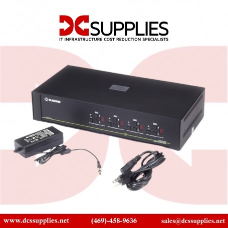 Black Box SS4P-DVI-4X4-UCAC 4 Port Secure KVM MTRX Switch SH DVI-I USB CAC 4X4 (SS4P-DVI-4X4-UCAC)