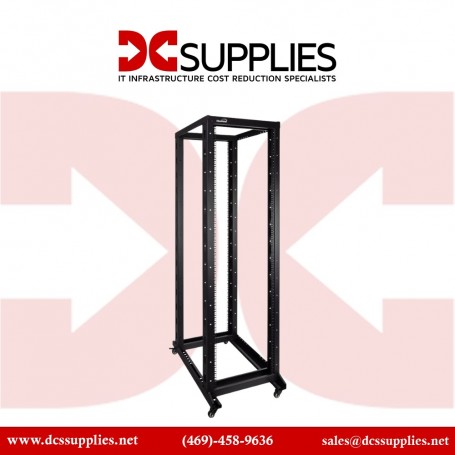 Black Box RMT920A Flex Depth Rack - 45U, 4-Post 24"W x 24"D, M6 Square Holes, TAA Compliant (RMT920A)