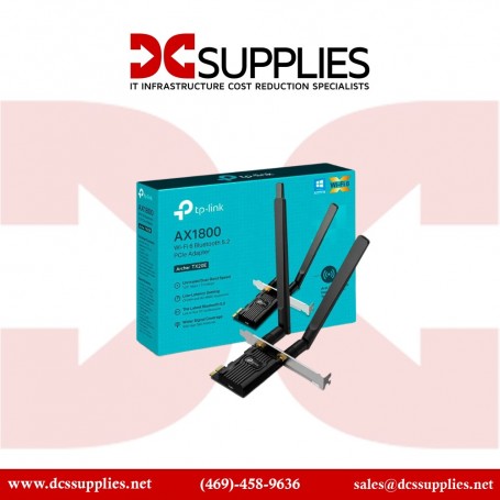 TP-LINK ArcherTX20E AX1800 Dual Band Wi-Fi 6 Bluetooth 5.2 PCI Express Adapter (ArcherTX20E)