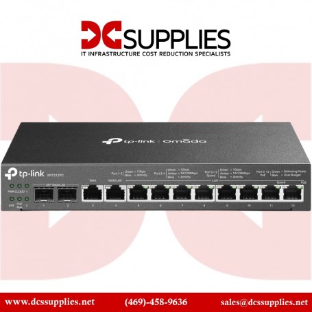 TP-LINK ER7212PC Omada Gigabit VPN Router with PoE+ Ports & Controller Ability (ER7212PC)