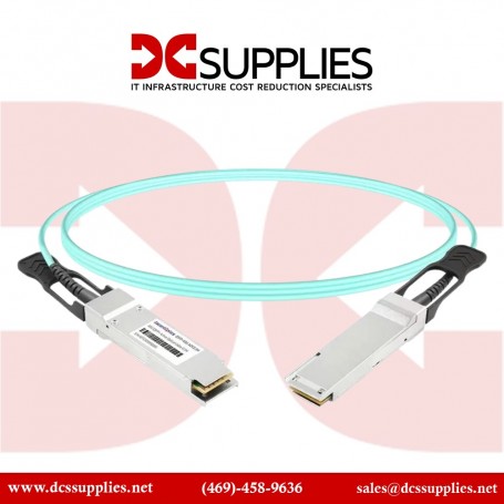 Tripp Lite N28F-05M-AQ 40Gb QSFP to QSFP Active Optical Cable, 5m, Aqua (N28F-05M-AQ)