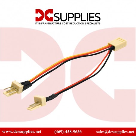 C2G 27391 Cables to Go 3-pin Fan Power Y-Cable (4 Inch) (27391)
