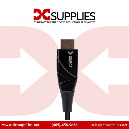 Monoprice 43333 4K High-Speed Fiber Optic HDMI Cable 4K60Hz 18Gbps HDR Active Optical Cable AOC 98ft Black (43333)