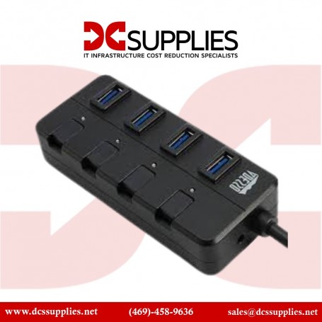 Adesso AUH-3040 4 Port USB 3.0 Hub Power ON/Off Switches (AUH-3040)