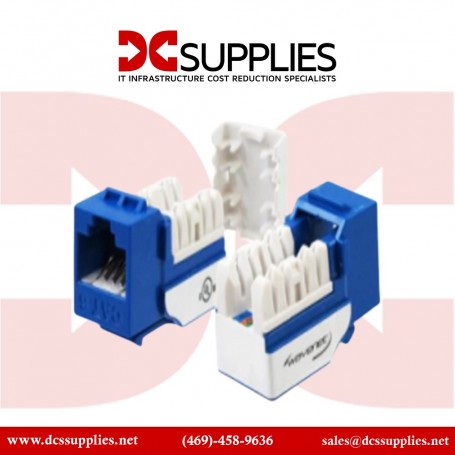Black Box CAT6J-BL CAT5E Blue Keystone Jack Value Line (CAT6J-BL)
