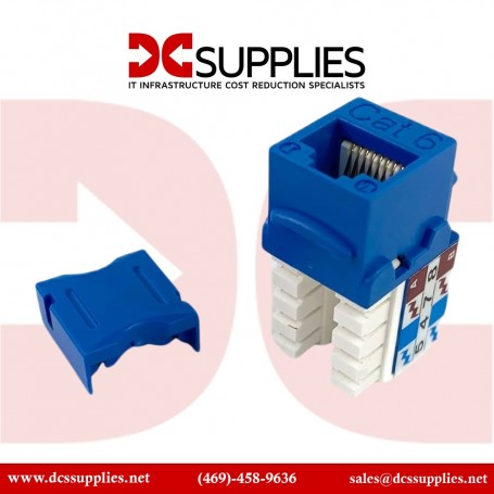 Black Box CAT6J-BL CAT5E Blue Keystone Jack Value Line (CAT6J-BL)