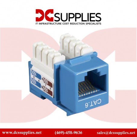 Black Box CAT6J-BL CAT5E Blue Keystone Jack Value Line (CAT6J-BL)
