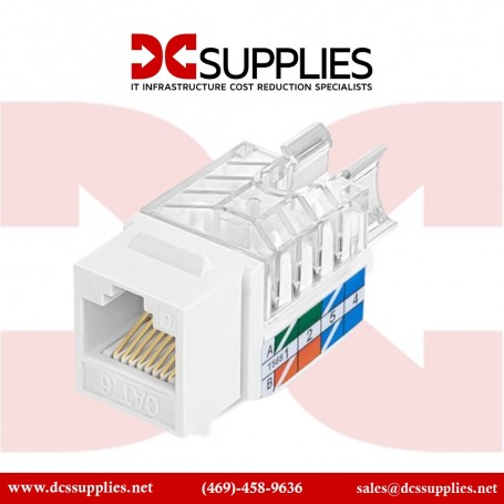 Black Box  CAT5EJ-WH CAT5E White Keystone Jack Value Line (CAT5EJ-WH)