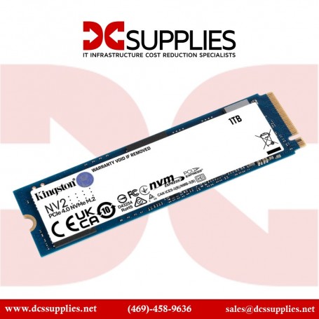 Kingston SNV2S/1000G NV2 1TB M.2 2280 NVMe PCIe SSD (SNV2S/1000G)