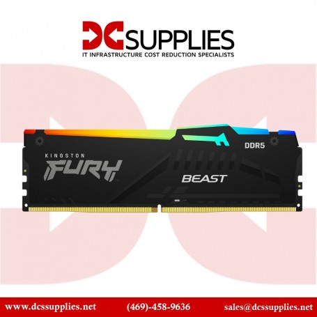 Kingston KF560C36BBEAK2-64 64GB DDR5 6000MT/s CL36 DIMM Kit Fury Beast RGB (KF560C36BBEAK2-64)