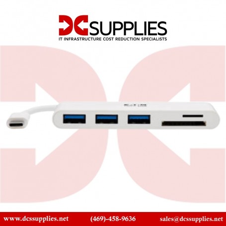 Tripp Lite U460-003-3AM 3-Port USB-C to USB-A Hub with Micro SD & SD/MMC Reader - USB 3.1 (U460-003-3AM)