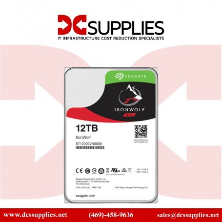 Seagate ST12000VN0008 12TB IronWolf 3.5" Internal NAS Drive (ST12000VN0008)