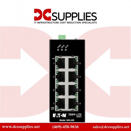 Tripp Lite NFI-U08-2 Ethernet Switch Unmanaged 8-Port Industrial DIN Mount 10/100 Mbps (NFI-U08-2)