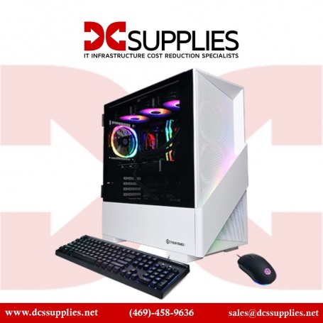CyberPowerPC SLCAI6200CPG Gamer Supreme Liquid Cool Desktop Computer (White) (SLCAI6200CPG)