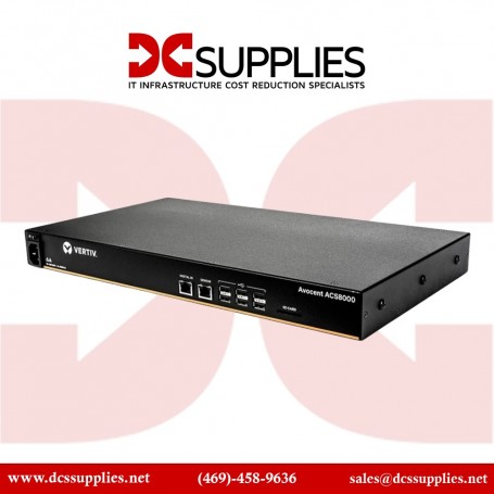 Vertiv ACS8008SAC-400 8-Port ACS 8000 Console Server with Single AC Power Supply TAA Compliant (ACS8008SAC-400)