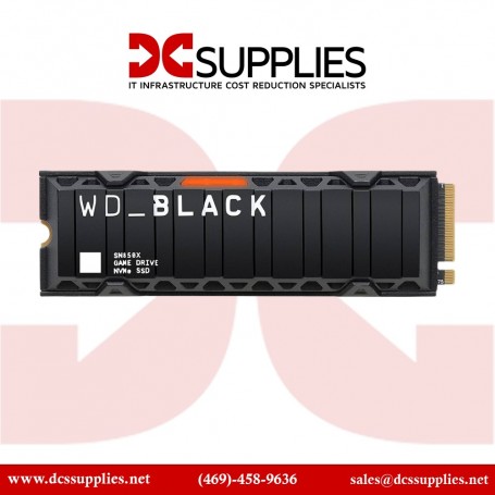 Western Digital WDS200T2XHE 2TB WD Black SN850X NVMe SSD Gen 4 M.2 2280 with Heatsink (WDS200T2XHE)