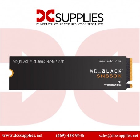 Western Digital WDS100T2X0E1TB WD Black SN850X NVMe SSD Gen 4 PCIe M.2 2280 (WDS100T2X0E)