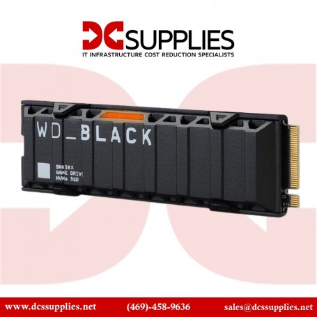 Western Digital WDS100T2XHE1TB WD Black SN850X NVMe SSD Gen 4 PCIe M.2 2280 with Heatsink (WDS100T2XHE)