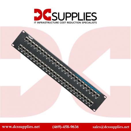 Black Box JPM806A-R2 CAT5e Feed-Through Patch Panel Shielded 48-Port (JPM806A-R2)