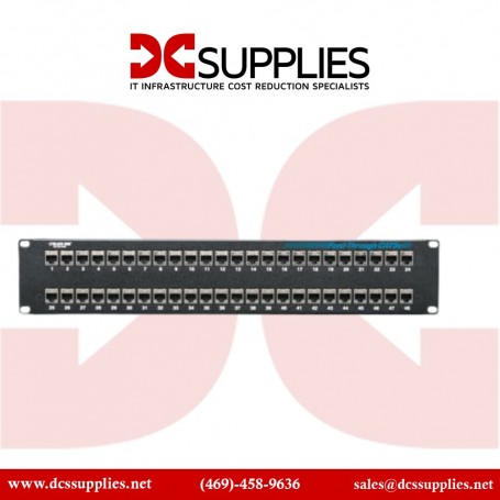 Black Box JPM806A-R2 CAT5e Feed-Through Patch Panel Shielded 48-Port (JPM806A-R2)