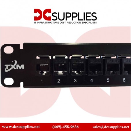 Black Box JPM808A-R2 Feed-Through 24 Port Cat 5e Network Patch Panel (JPM808A-R2)