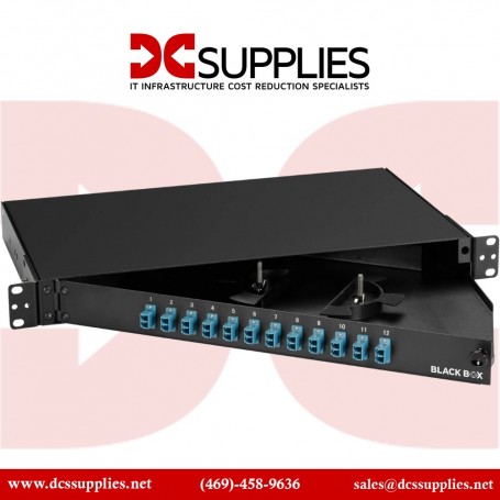 Black Box JPM380A-R2 12-Port Duplex LC Fiber Optic Patch Panel Enclosure (JPM380A-R2)