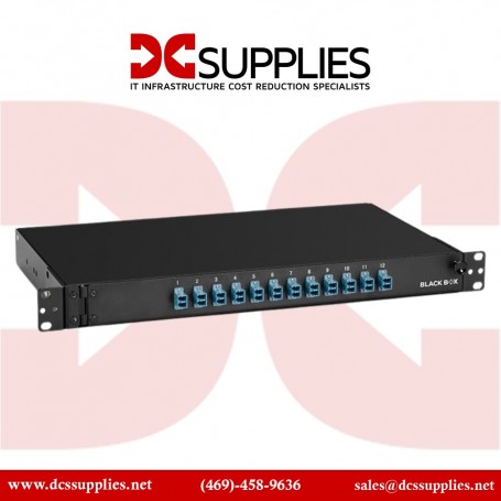 Black Box JPM380A-R2 12-Port Duplex LC Fiber Optic Patch Panel Enclosure (JPM380A-R2)