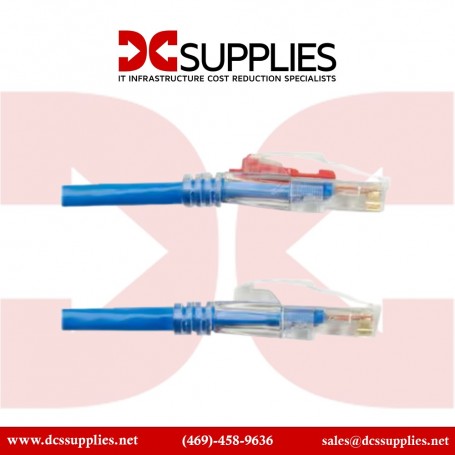 Black Box C6PC70S-BK-02 CAT6 250-MHz Locking Snagless Stranded Ethernet Patch Cable 2Ft (C6PC70S-BK-02)