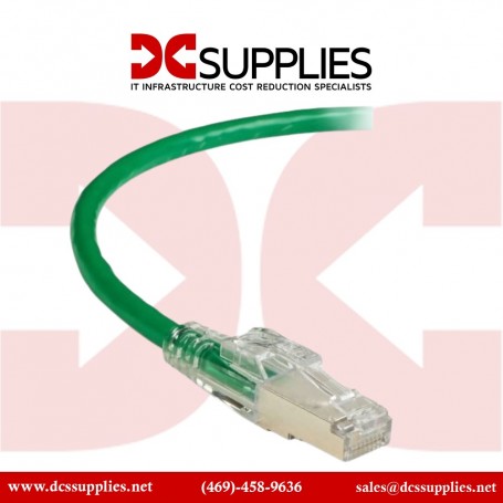 Black Box C6PC70S-GN-07 7ft CAT6 Lockable Shielded Cable - Green (C6PC70S-GN-07)