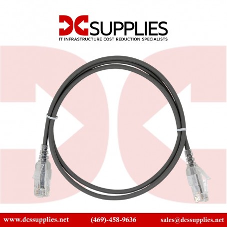 Black Box C6PC70S-GY-01 1ft CAT6 250MHz Locking Snagless Ethernet Cable (C6PC70S-GY-01)