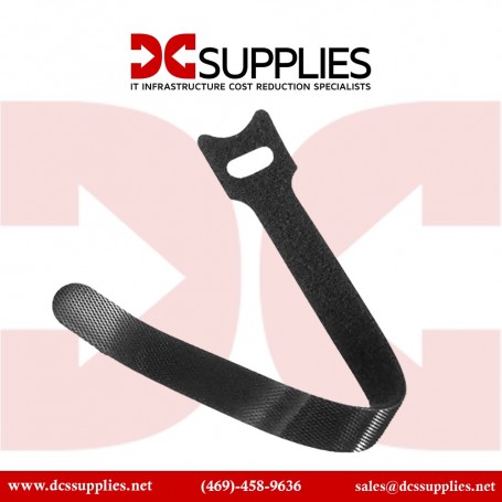 Black Box FT9120 Wrap Black Basic Hook and Loop Cable,10 Pack (FT9120)