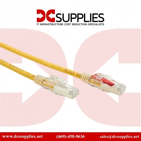 Black Box C6PC70S-YL-05 GigaTrue 3 CAT6 250MHz Lockable Shielded Network Cable (C6PC70S-YL-05)